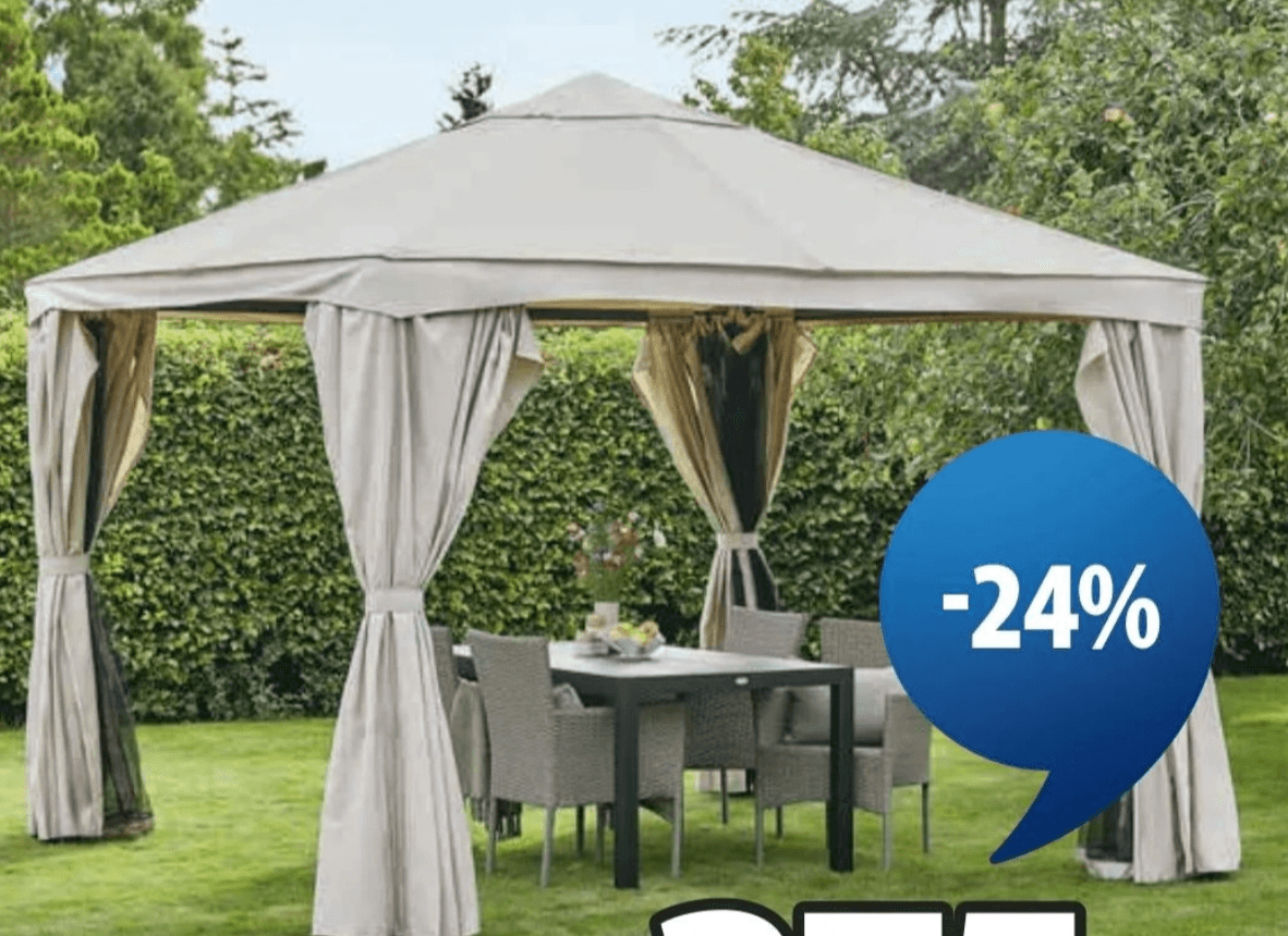 Streha paviljona - Akcija v trgovini Jysk