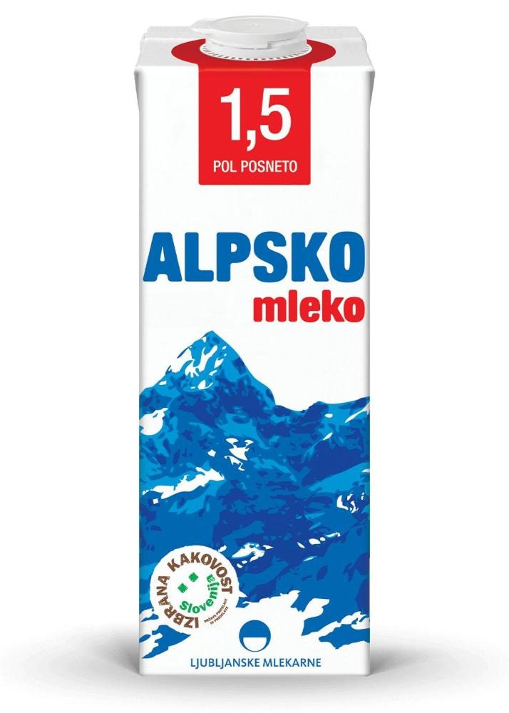 Alpsko mleko 1 l - Akcija v trgovini E.Leclerc