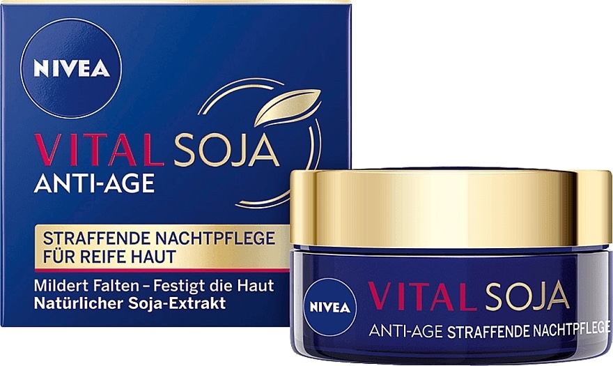 NIVEA VITAL SOJA ANTI AGE serum 40 ml ali dnevna ali nočna krema za obraz 50 ml - Akcija v trgovini Mueller