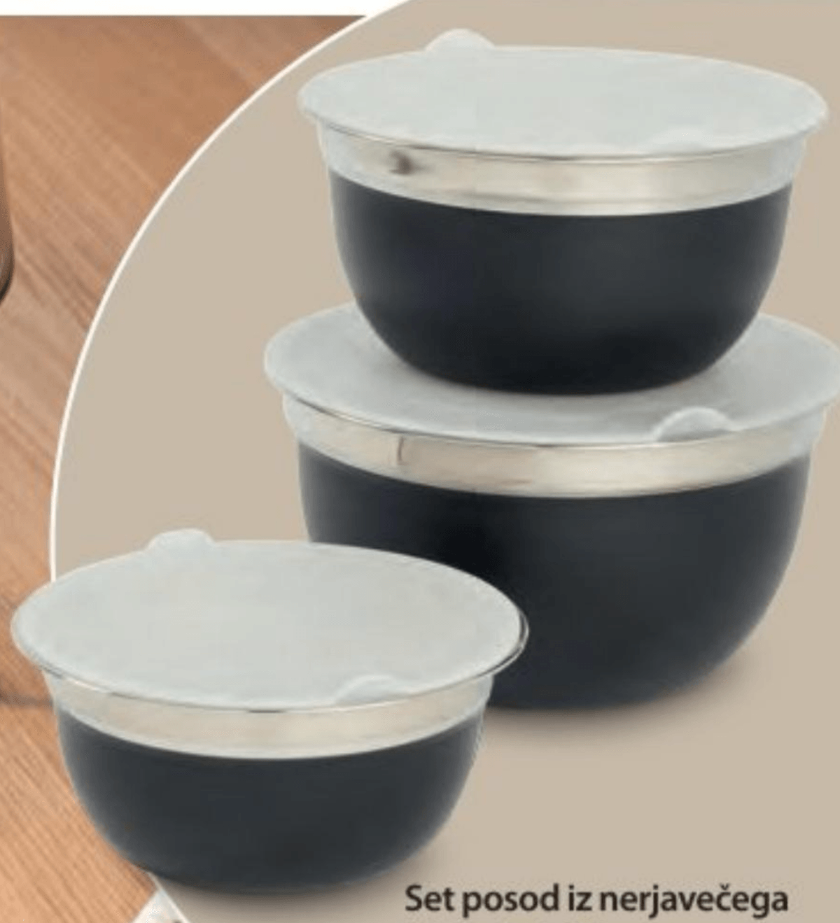 Set posod iz nerjavečega jekla 3-delni - Akcija v trgovini NKD