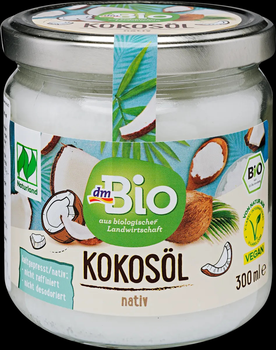 dmBio jedilno nerafinirano kokosovo olje hladno stiskano 300 ml - Akcija v trgovini Dm