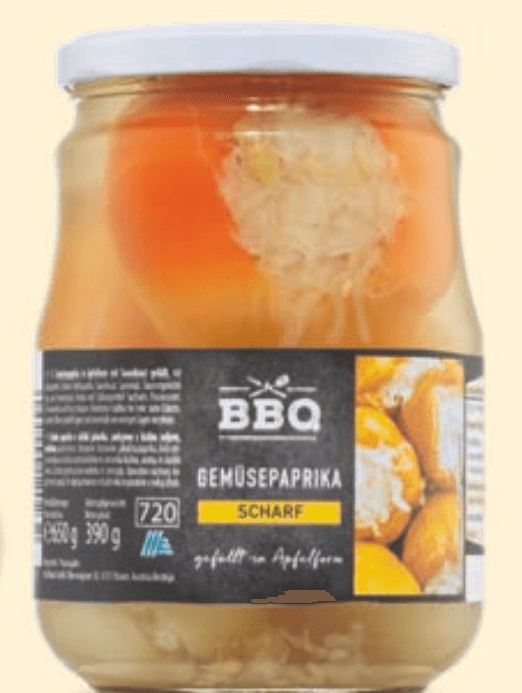 BBQ Polnjena paprika 670 g - Akcija v trgovini Hofer