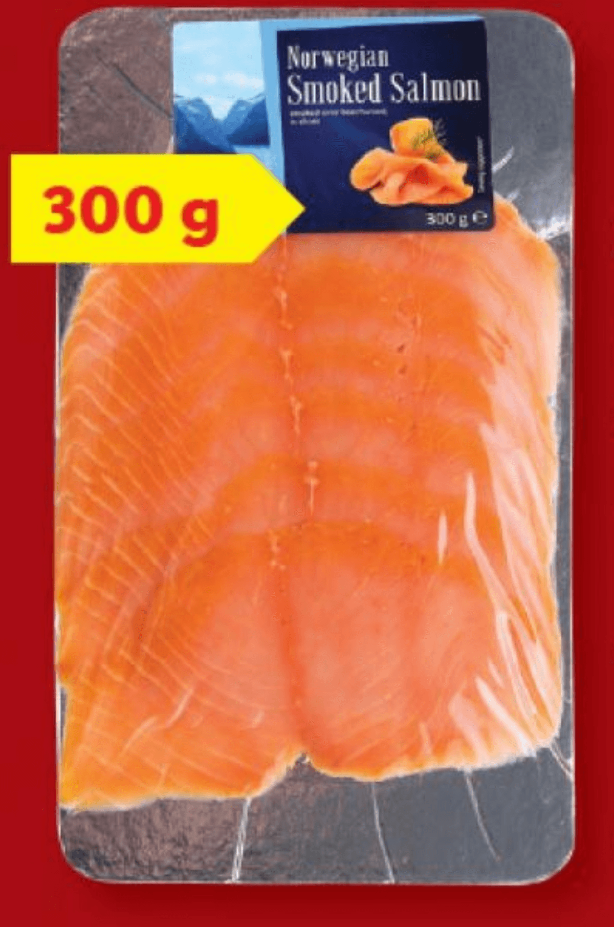 Dimljen losos 300 g Norwegian - Akcija v trgovini Lidl