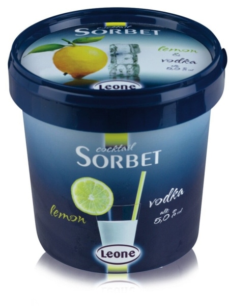 Sladoled Sorbet Leone lemon in vodka 630 g - Akcija v trgovini Mercator