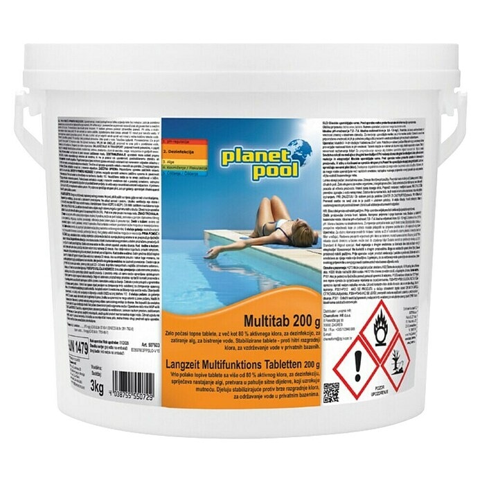 Klorove tablete 'Multitab' 3 kg planet pool - Akcija v trgovini Bauhaus