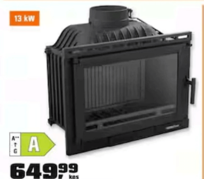 Kaminski vložek Etna - Akcija v trgovini Obi