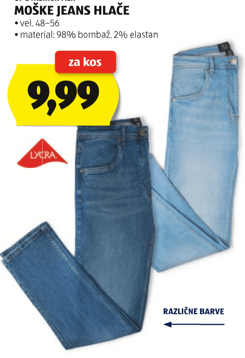UP 2 FASHION Moške jeans hlače - Akcija v trgovini Hofer