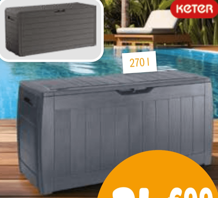 Zaboj za shranjevanje 270 l KETER - Akcija v trgovini E.Leclerc
