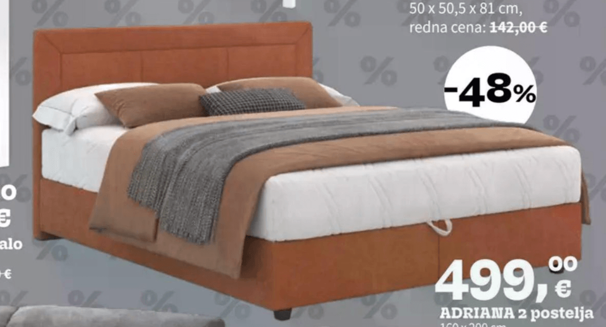 ADRIANA 2 postelja - Akcija v trgovini Prima