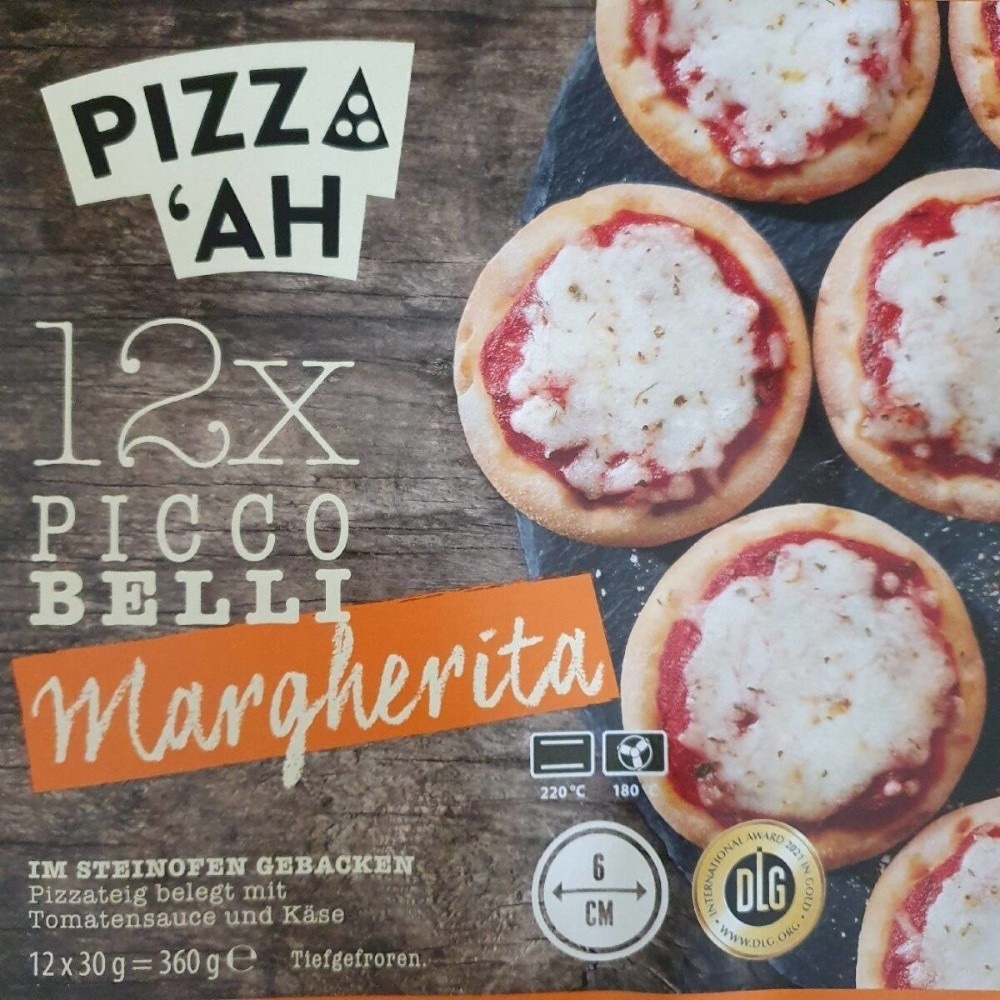 PIZZA 'AH Picco Belli Margherita 12x30g - Akcija v trgovini Hofer