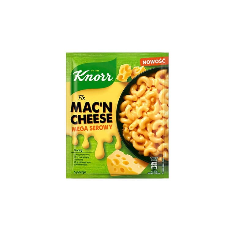 Knorr Mac 'n Cheese mešanica za testenine 33 g Akcija v trgovini Tuš