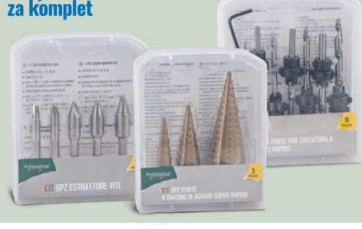 Komplet svedrov za vrtalnik Professional - Akcija v trgovini Eurospin