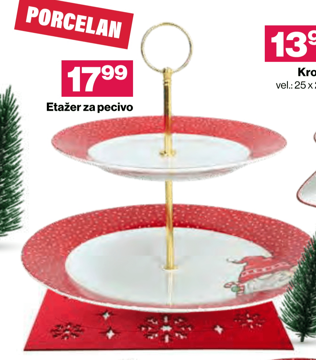 Etažer za pecivo - Akcija v trgovini Mercator