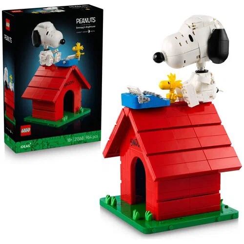 LEGO Ideas Peanuts: Snoopyjeva pasja uta - Akcija v trgovini Kompas Shop