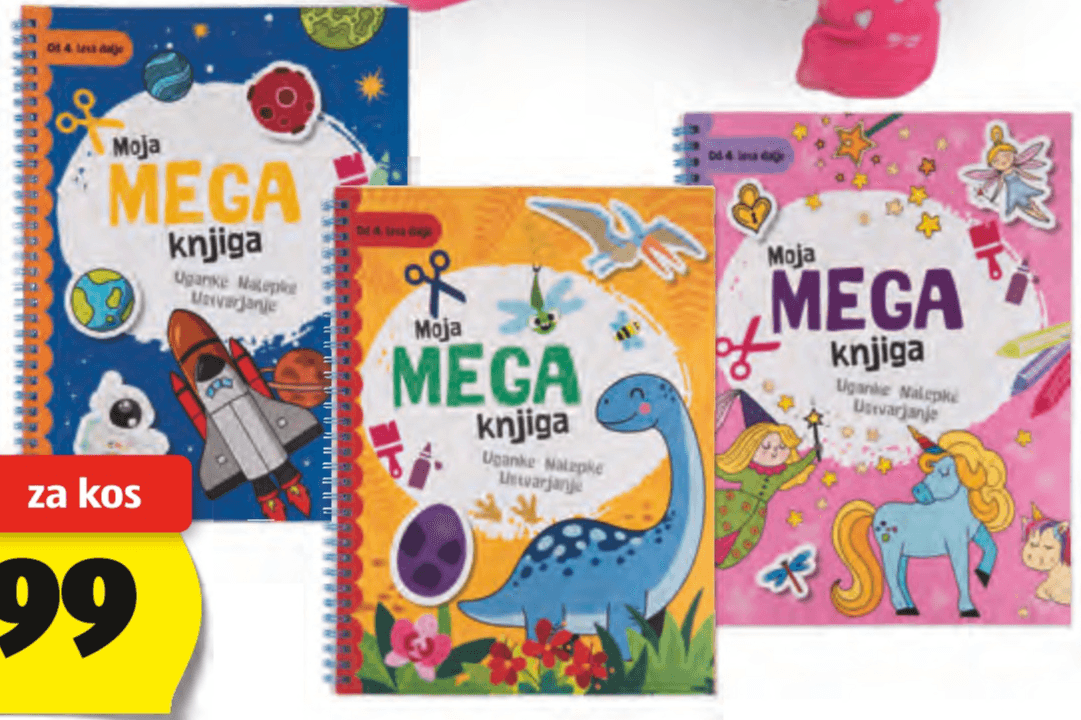 Moja MEGA knjiga sestavljanka/za ustvarjanje - Akcija v trgovini Hofer
