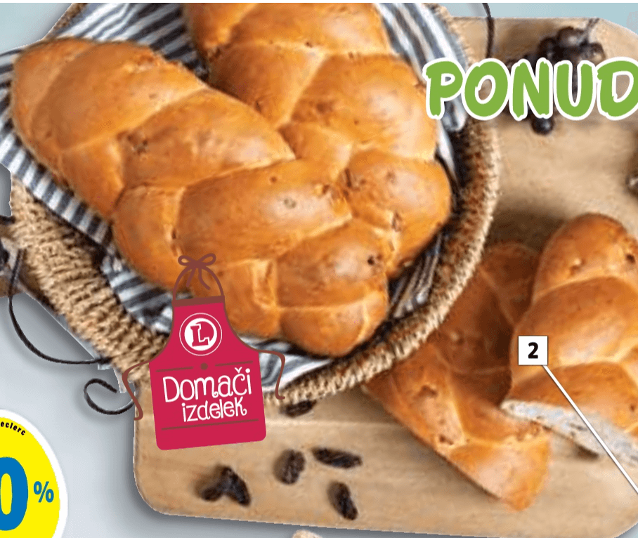 Velikonočna pletenica - Akcija v trgovini E.Leclerc