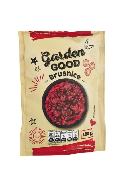 Suhe brusnice 180 g Garden Good - Akcija v trgovini Mercator