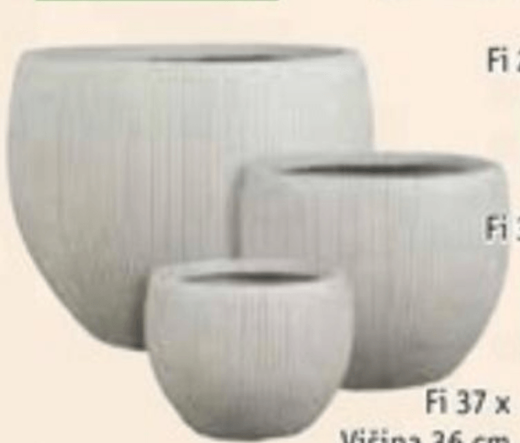 Lonec cvetlični Nuovo Fi 24 x Višina 25 cm Edelman - Akcija v trgovini Jager