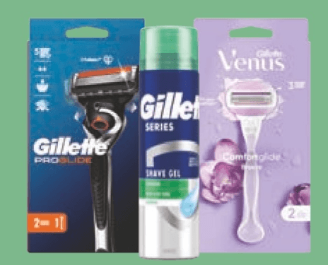 Gillette ali Venus brivniki, geli in pene za britje Gillette, Venus - Akcija v trgovini Spar