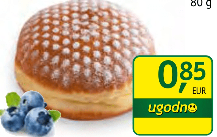 Ptujski krof 80 g - Akcija v trgovini Jager