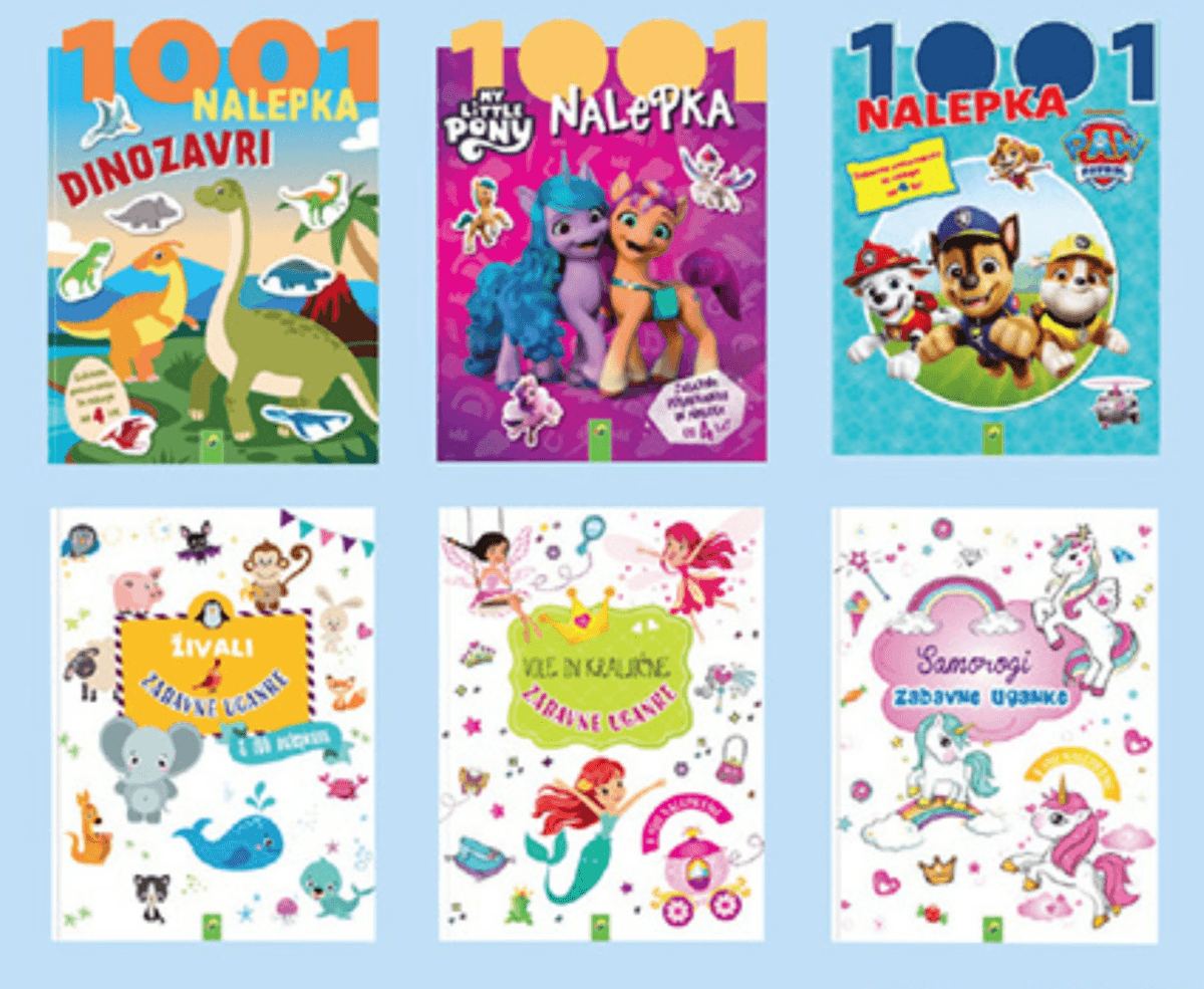 Otroška knjiga z nalepkami - Akcija v trgovini Lidl