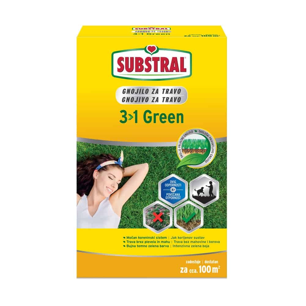 Substral Gnojilo za travo 3v1 Green 2 kg - Akcija v trgovini Merkur