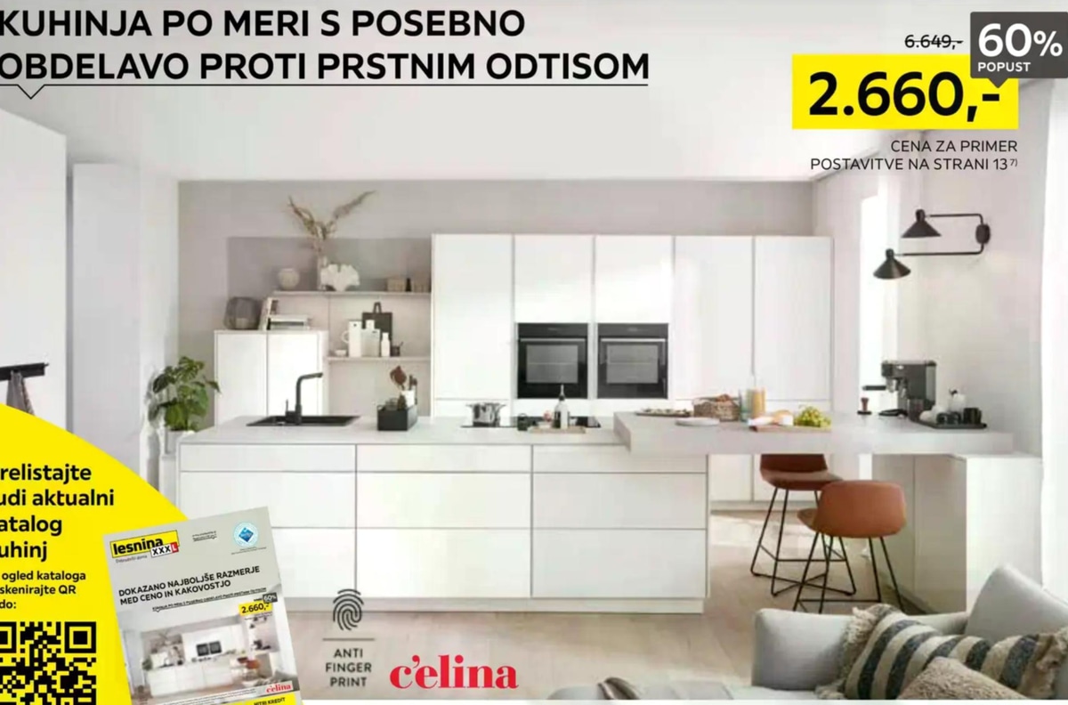 Kuhinja po meri c'elina - Akcija v trgovini Lesnina