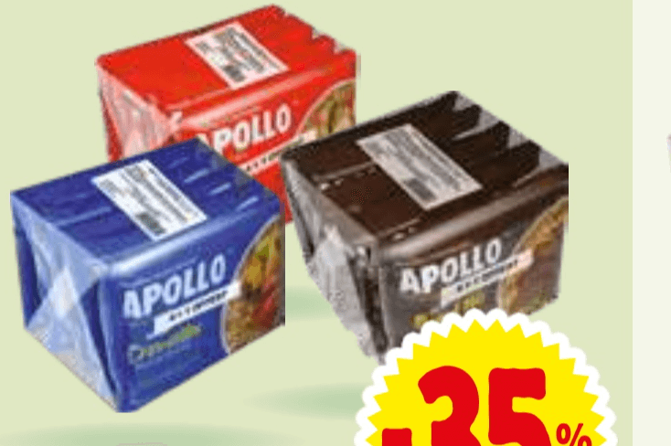 INSTANT REZANCI APOLLO 5x 85 g - Akcija v trgovini E.Leclerc