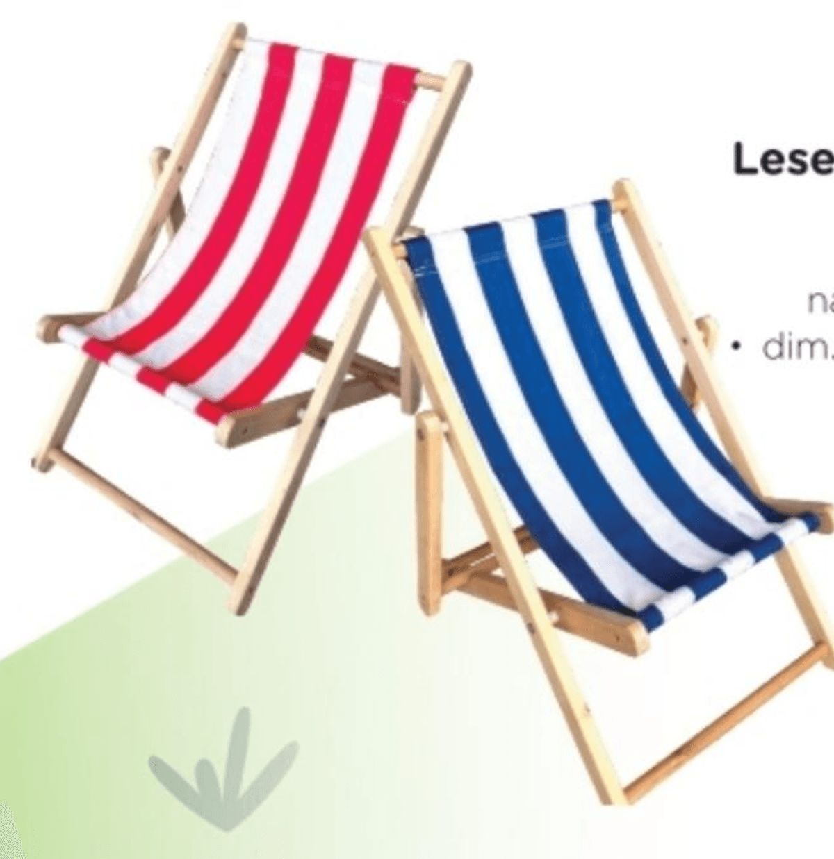 Leseni ležalnik za na plažo - Akcija v trgovini Baby Center