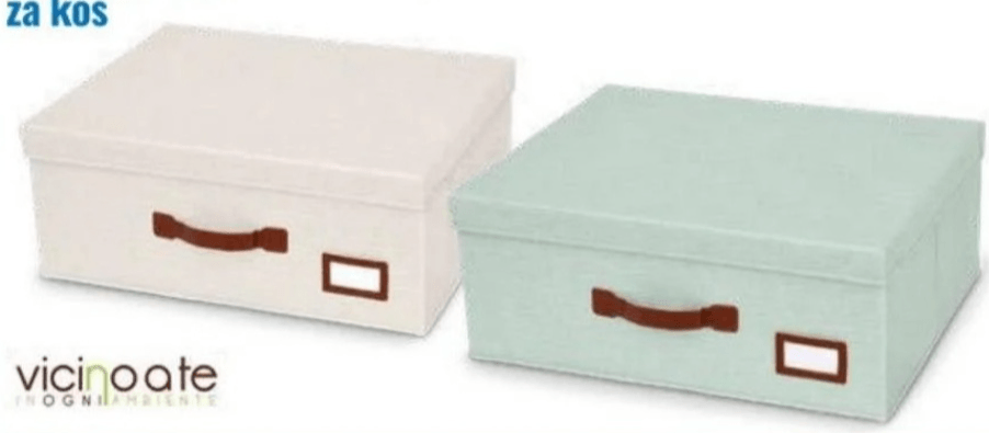 Škatla za shranjevanje perila Vicinoate - Akcija v trgovini Eurospin