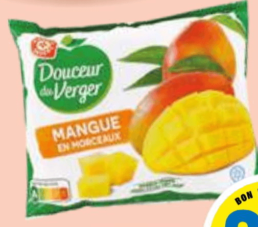 Douceur de Verger Mango v koščkih 650 g - Akcija v trgovini E.Leclerc