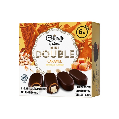 Gelatelli Mini Sticks Double Caramel 6 x 60 ml - Akcija v trgovini Lidl