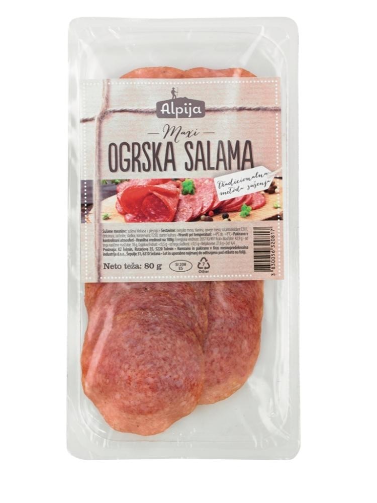 Milanska salama 80 g Alpija - Akcija v trgovini Spar