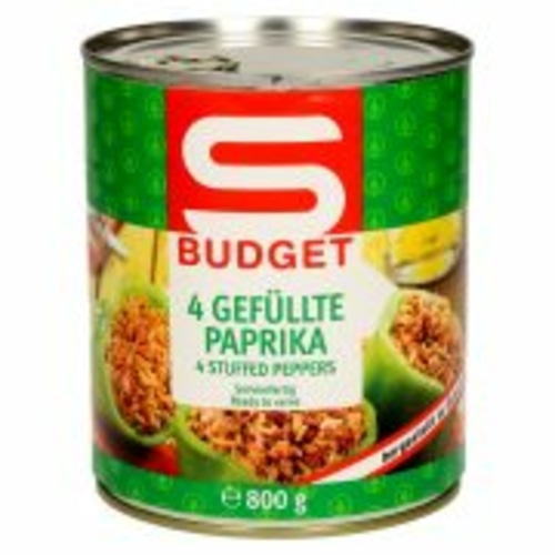 Polnjena paprika 800 g S-BUDGET - Akcija v trgovini Spar