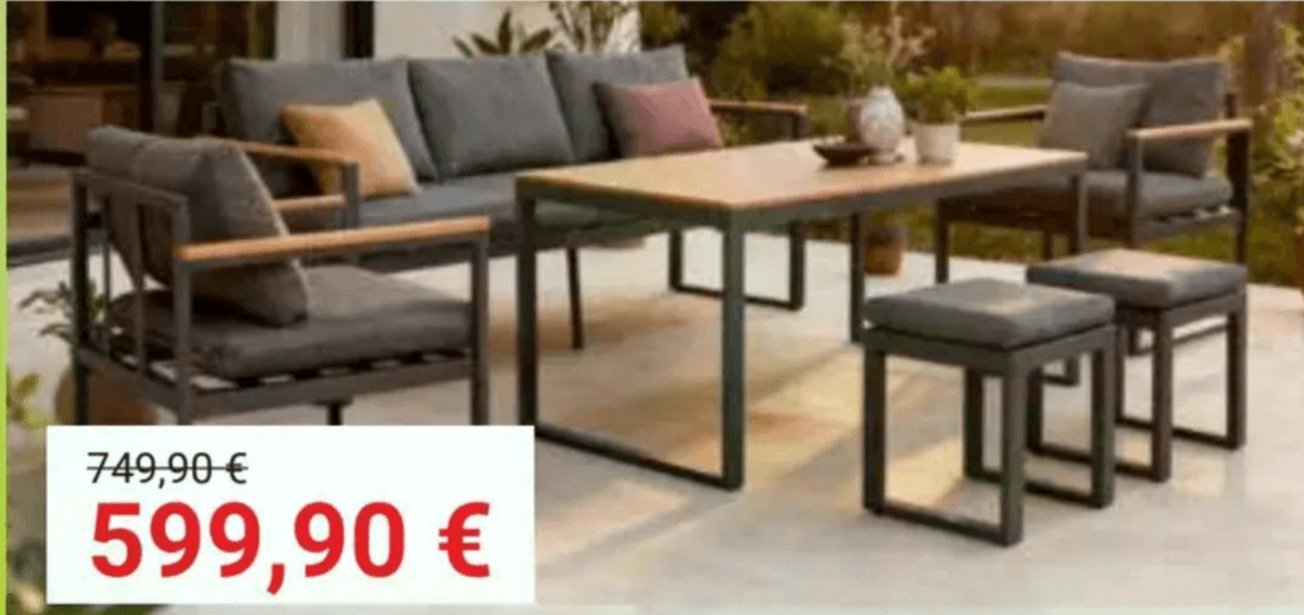 Vrtna garnitura CHLOE - Akcija v trgovini Pevex