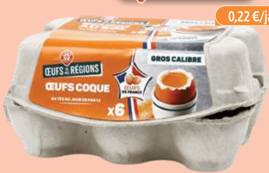 JAJCA 6/1 ŒUFS RÉGIONS - Akcija v trgovini E.Leclerc