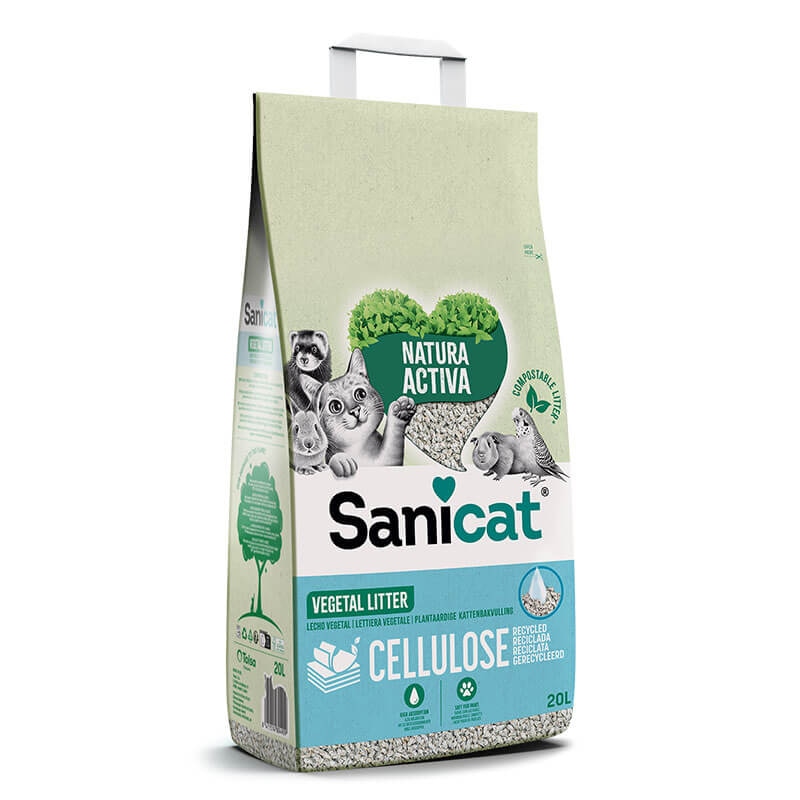 Sanicat Posip iz reciklirane celuloze 20L - Akcija v trgovini Mr. Pet