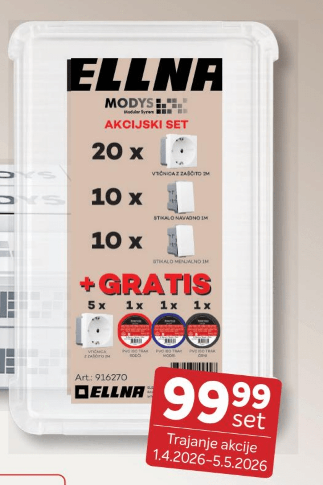 Akcijski set Modys ELLNA - Akcija v trgovini Merkur