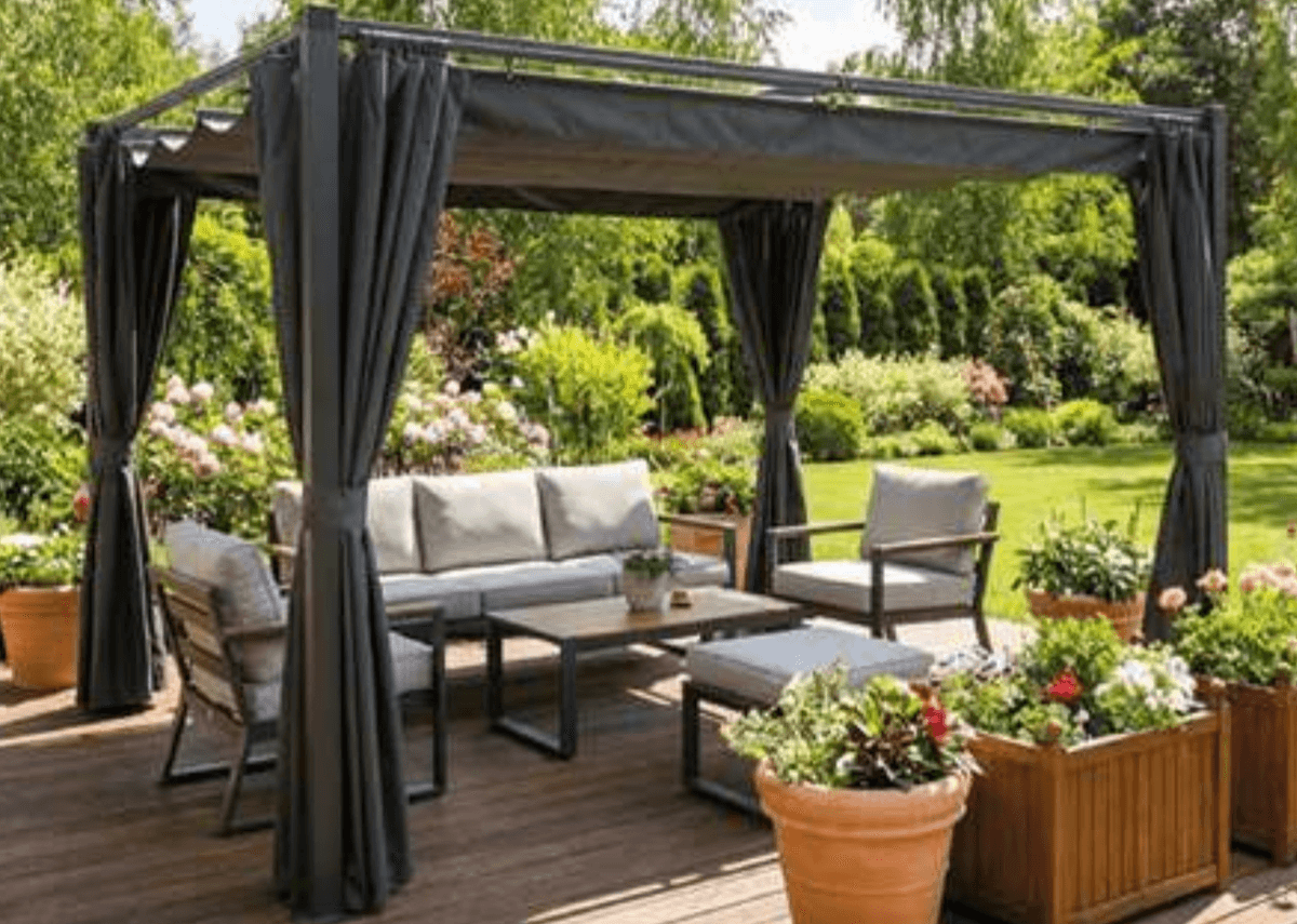 Pergola z drsečo streho - Akcija v trgovini E.Leclerc