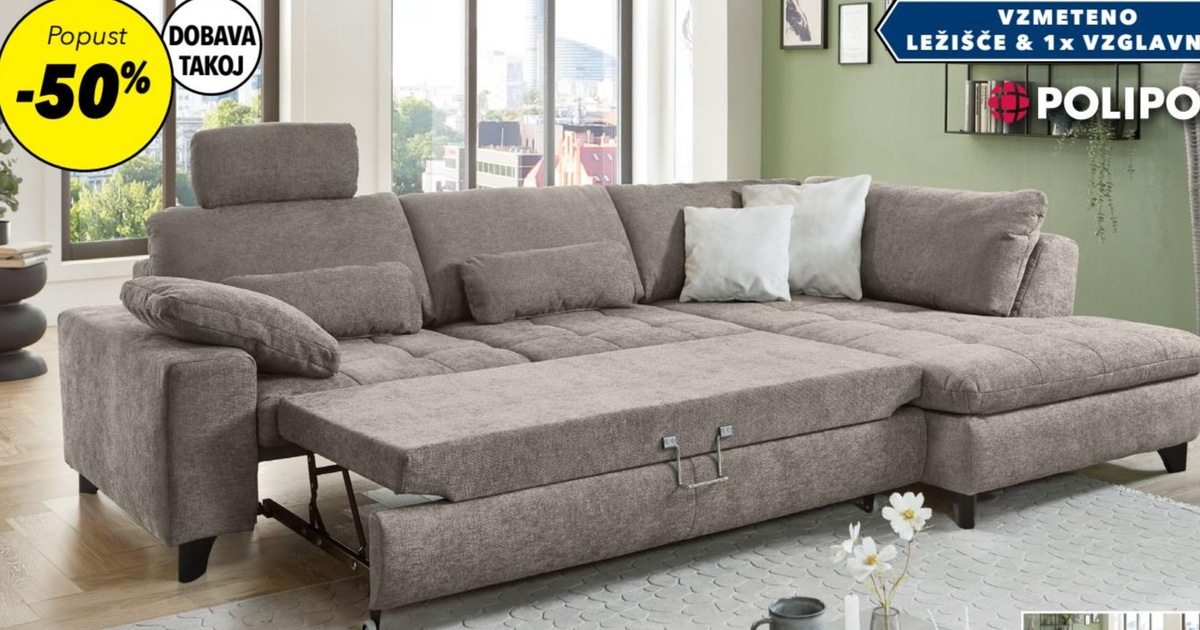 Kotna sedežna KIARA - Akcija v trgovini Harvey Norman