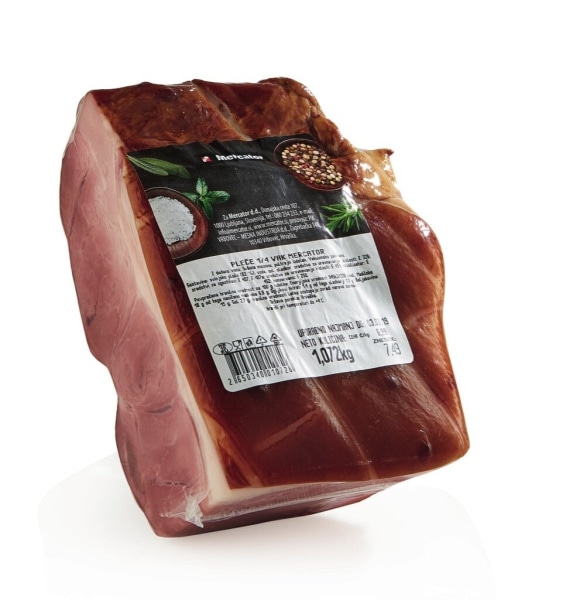 Prekajeno pleče Mercator - Akcija v trgovini Mercator