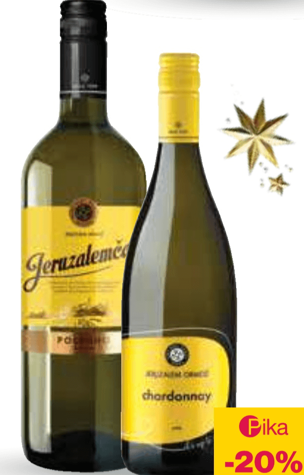 Chardonnay Jeruzalem Ormož 0,75l Puklavec Family Wines - Akcija v trgovini Mercator