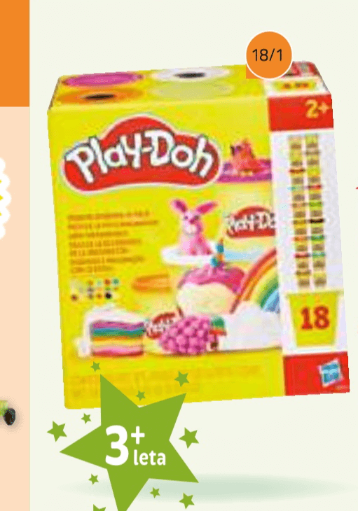 Set lončkov 18/1 18/1 Play-Doh - Akcija v trgovini E.Leclerc