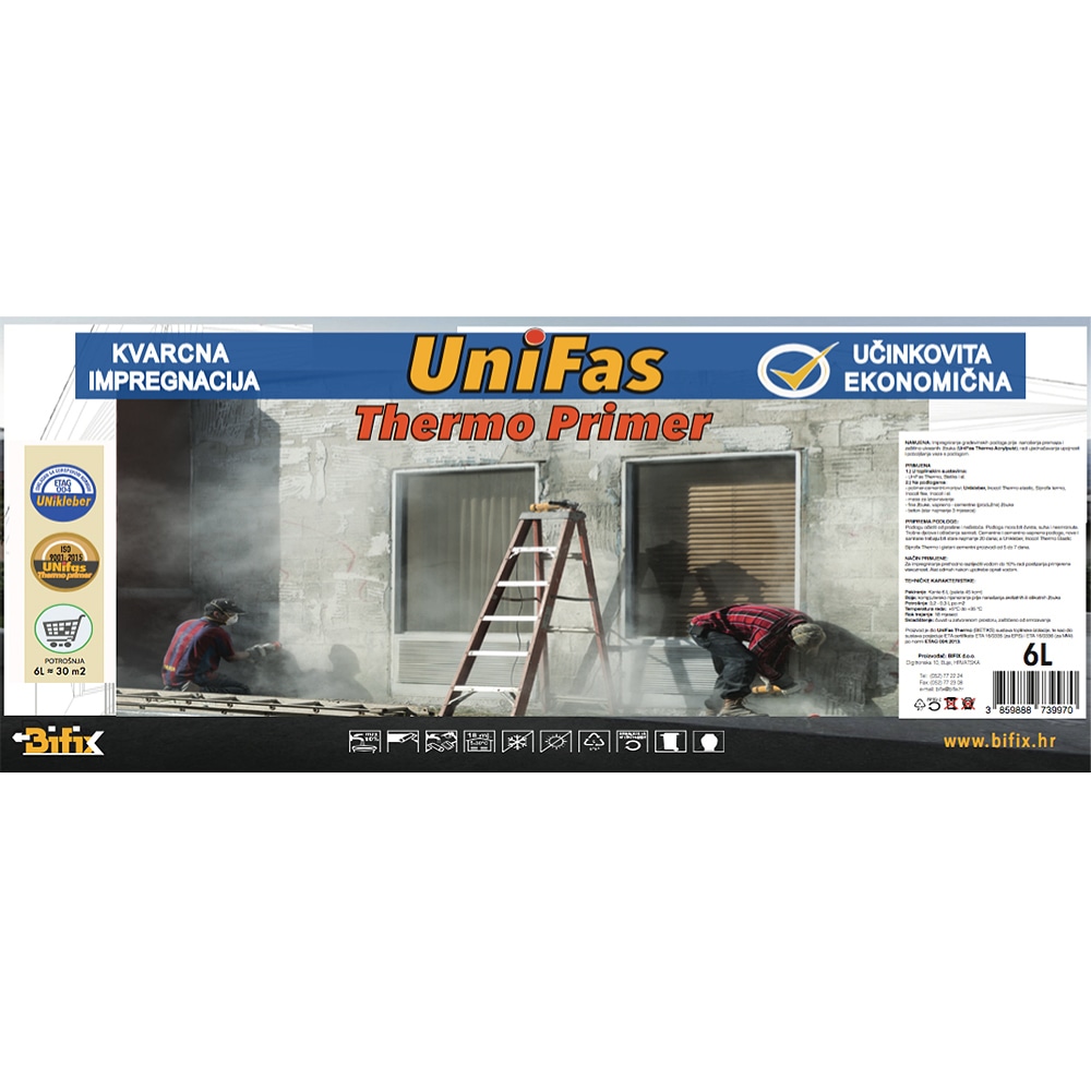 Impregnacijsko sredstvo Unifas Thermo Primer 6 l - Akcija v trgovini Pevex