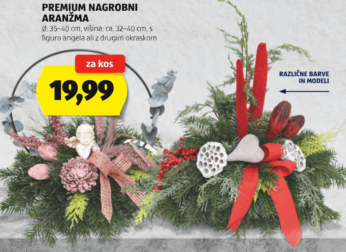 Premium nagrobni aranžma 1 kos - Akcija v trgovini Hofer