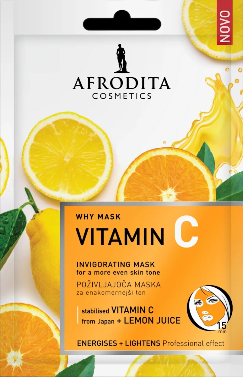AFRODITA COSMETICS Vitamin C maska za obraz 12 ml - Akcija v trgovini Dm