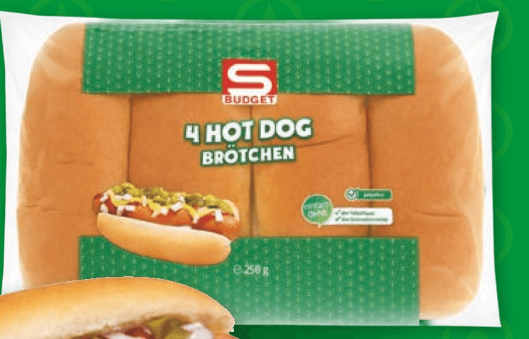 ŠTRUČKE HOT DOG 4/1 pakirano, 250 g S Budget - Akcija v trgovini Spar