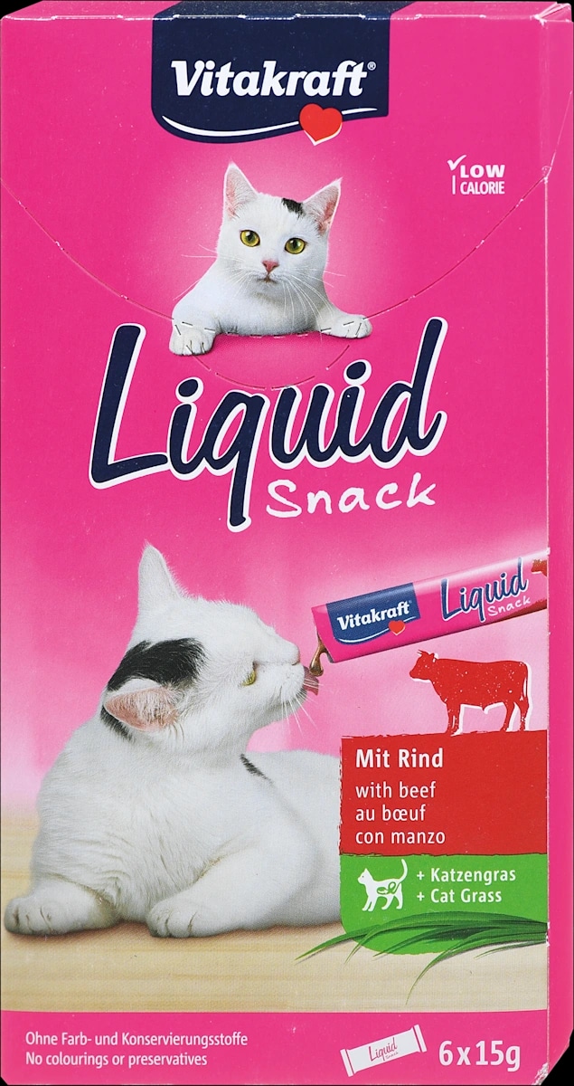 VITAKRAFT prigrizek za mačke Liquid Snack 6x15 g - Akcija v trgovini Mueller