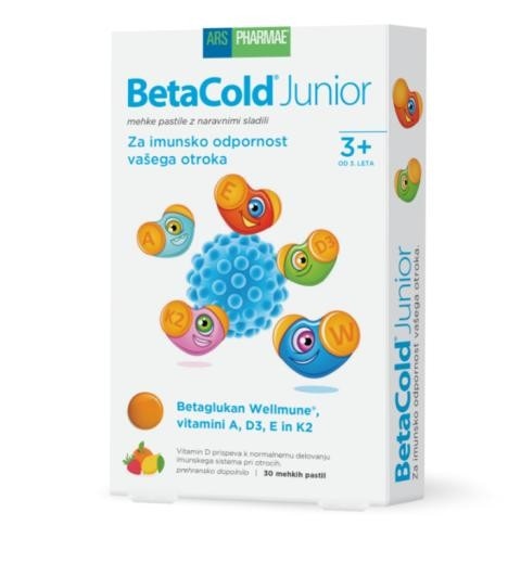 Betacold Junior 30 mehkih pastil Ars Pharmae Akcija v trgovini E.Leclerc