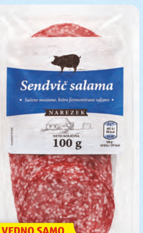 Sendvič Salama 100 g - Akcija v trgovini Hofer